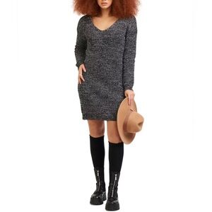 Black Tape Sweater Dress Size M NWT Gray Knit‎ Long Sleeve Casual Cozy Chic